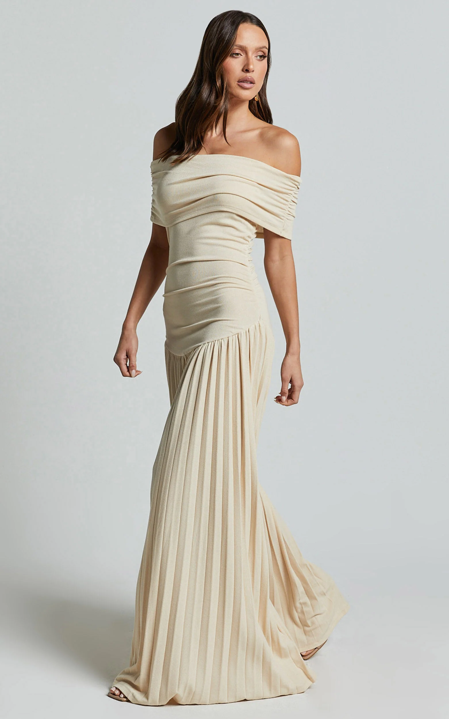 Lioness - Field Of Dreams Maxi Dress in Oatmeal