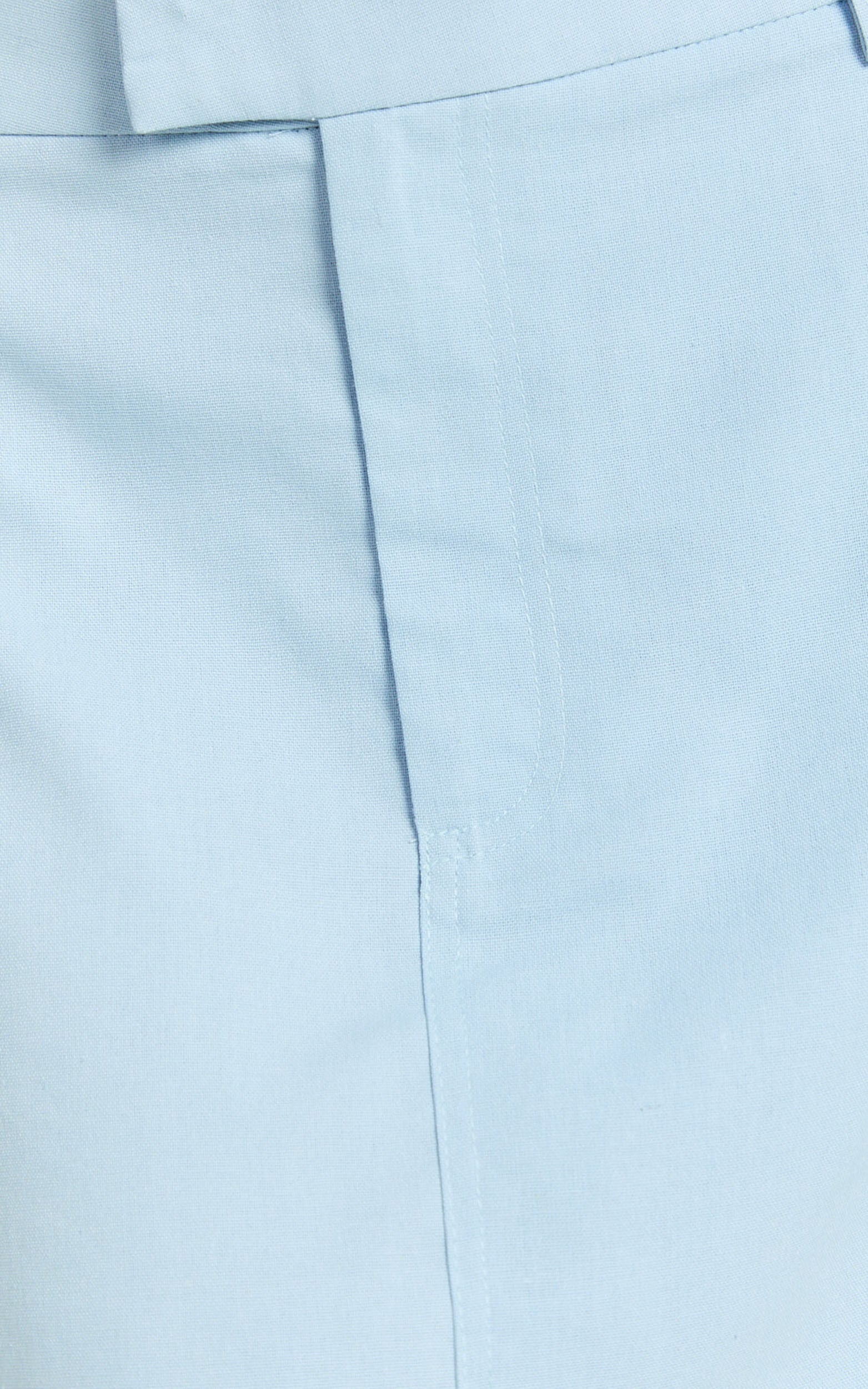Farrow Mini Skirt - Tailored Linen Skirt in Pale Blue