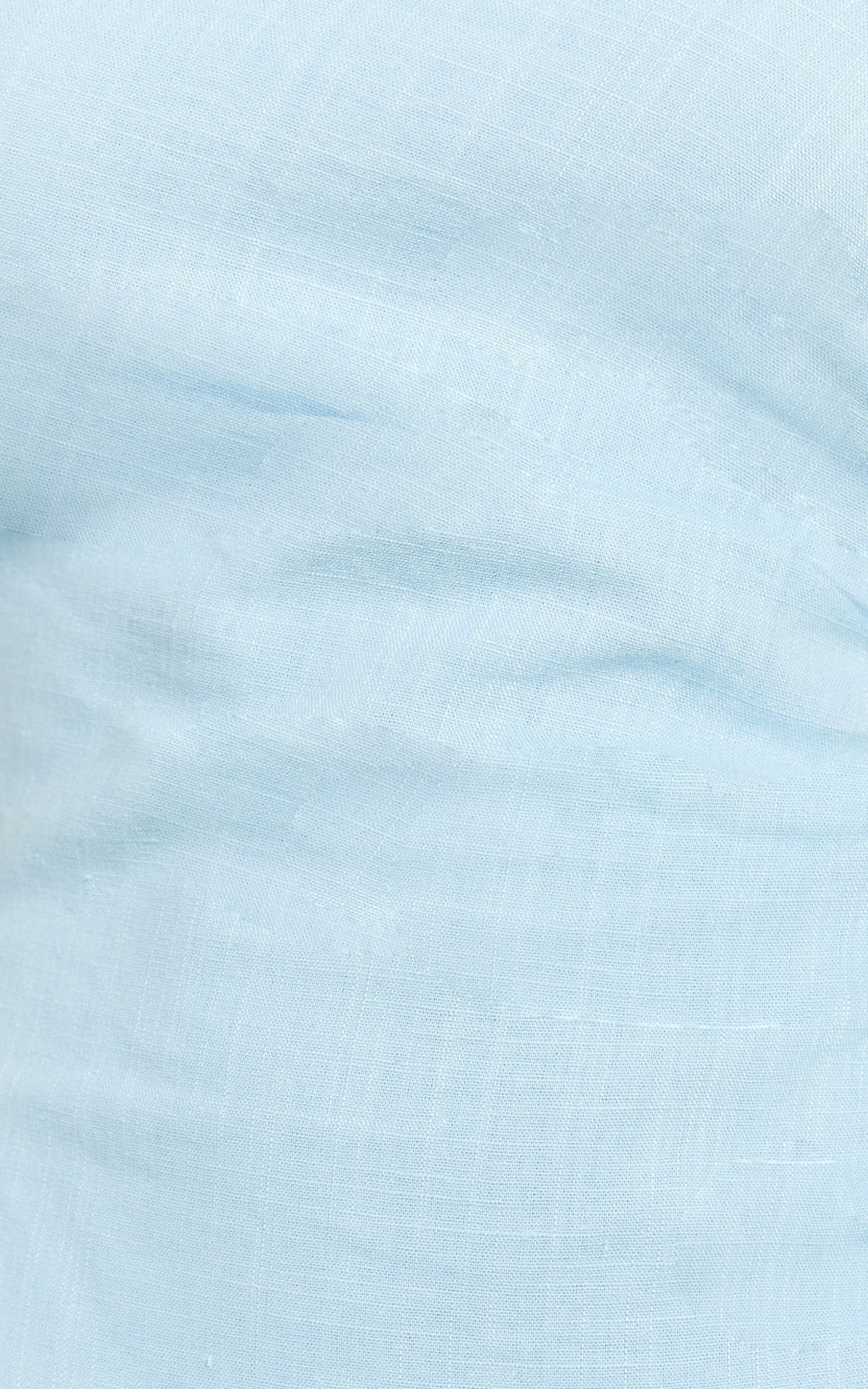 Lindley Midi Dress - Halter Neck Linen Look Dress in Soft Blue