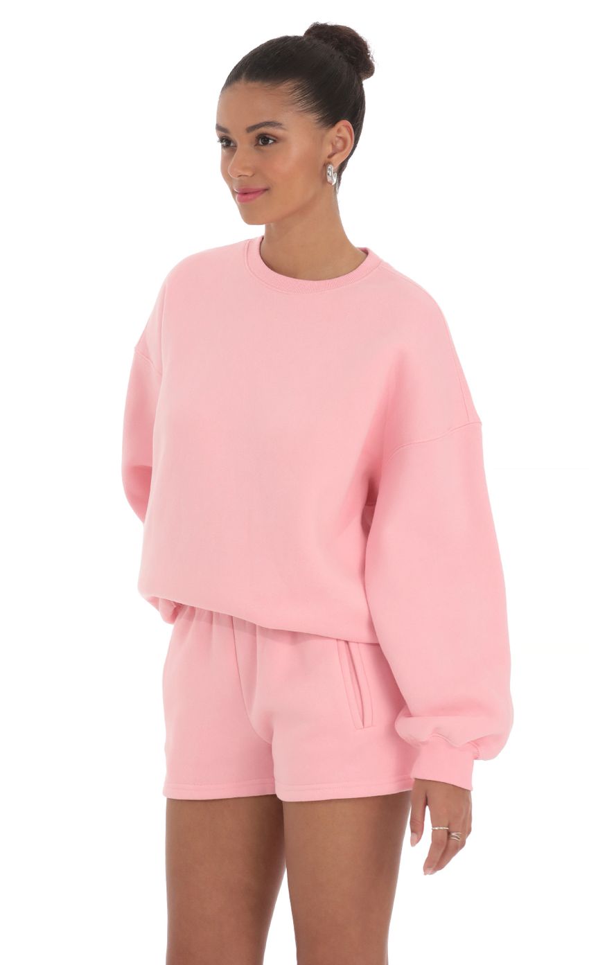 Fleece Jumper in Blush