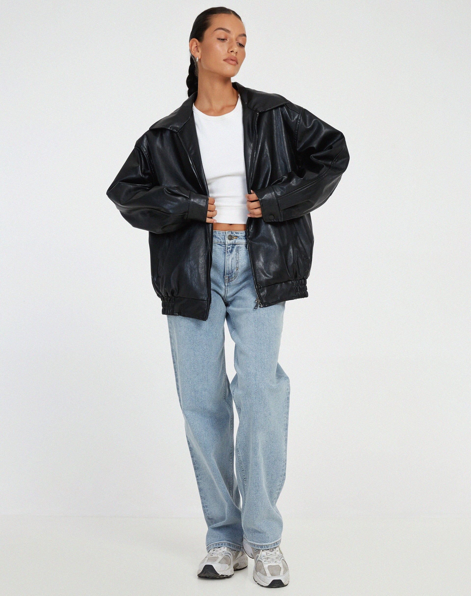 Cavita Jacket in Pu Black