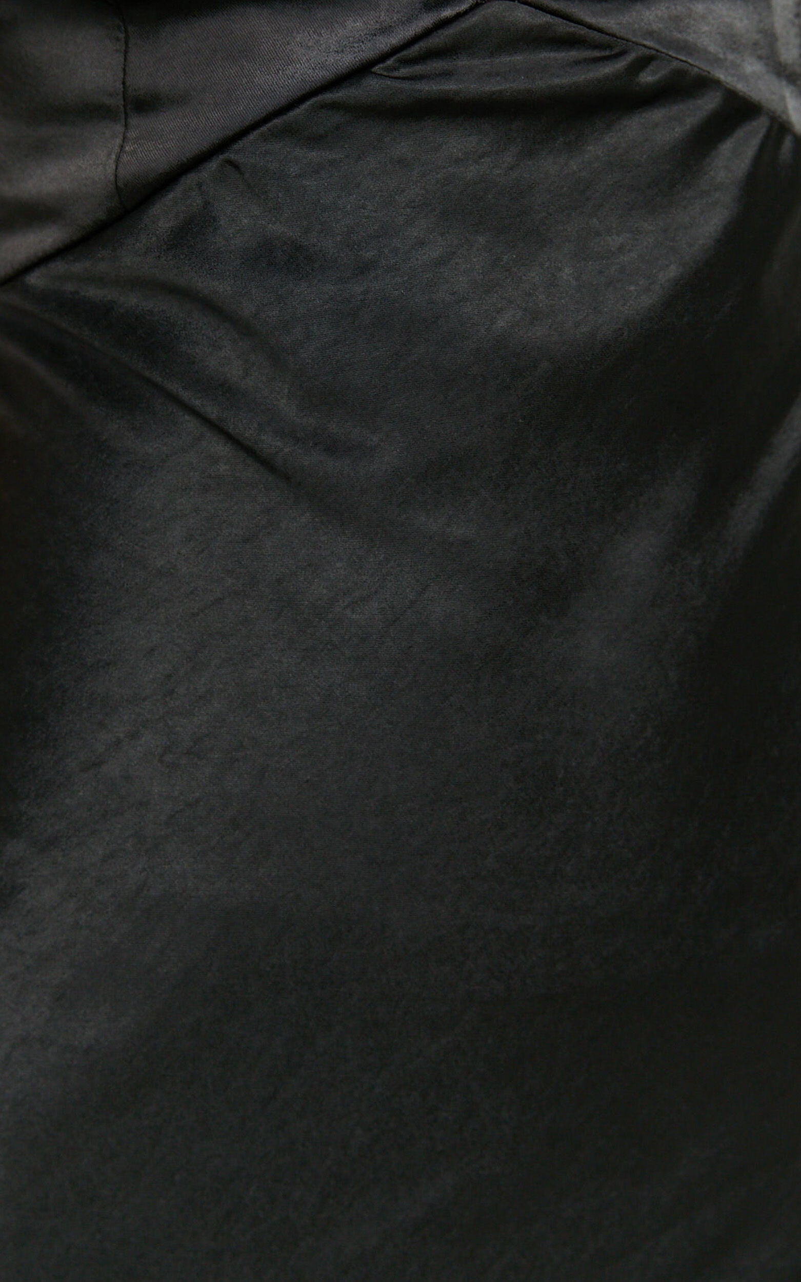 Phillippa Maxi Dress - Diamonte Strap Plunge Bias Cut Satin Dress in Black