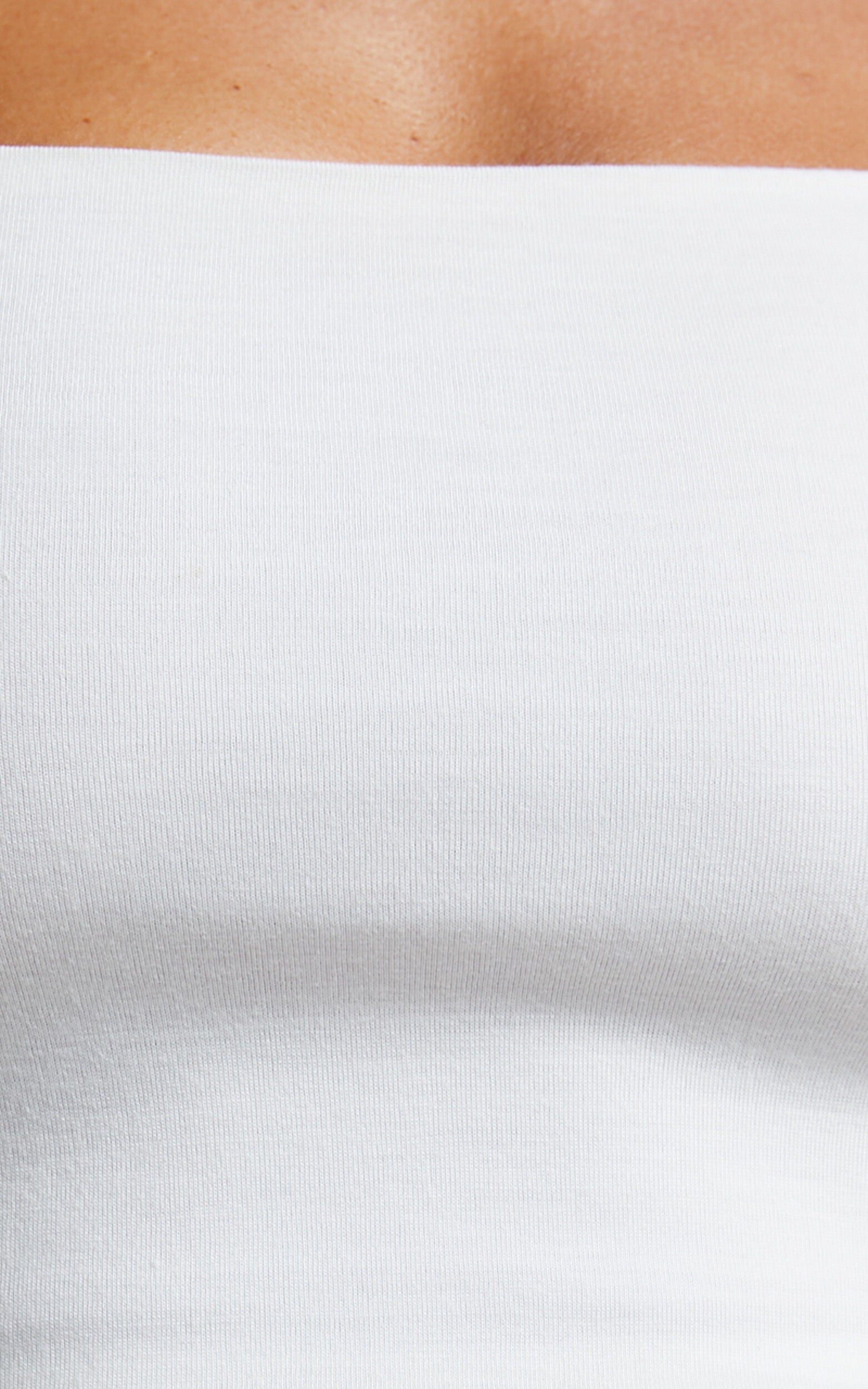 Modern Gal Top - Jersey Cami Crop Top in White