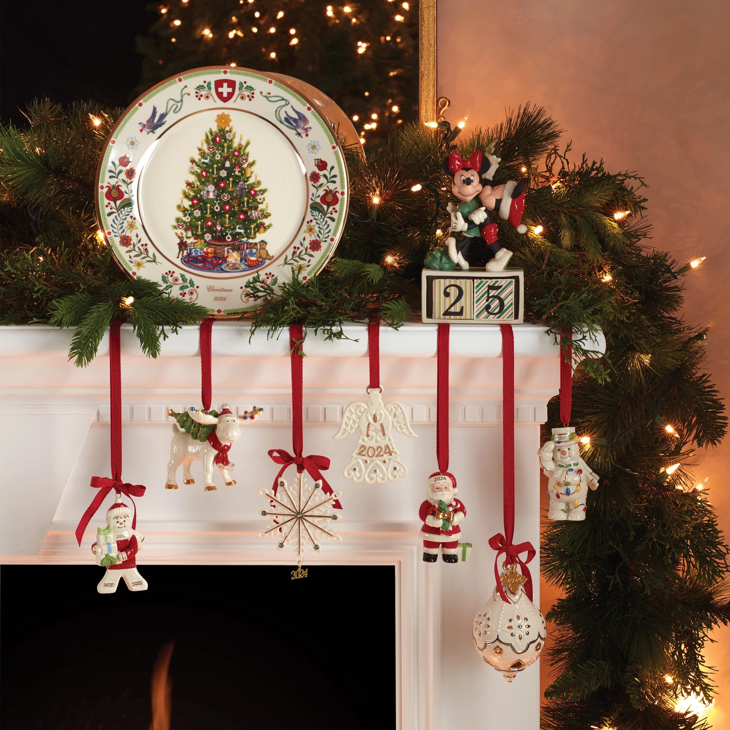 2025 Snowman With Christmas Lights Ornament