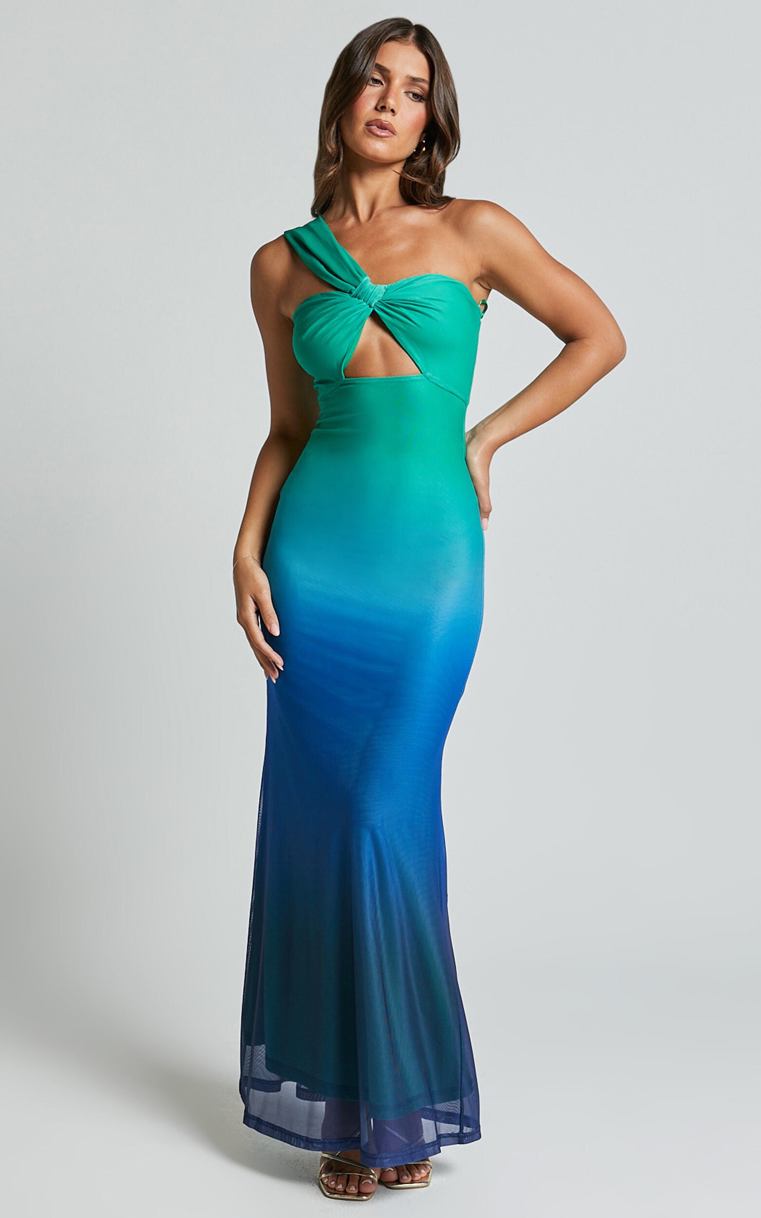 Runaway The Label - Kyree Maxi Dress in Marine Ombre