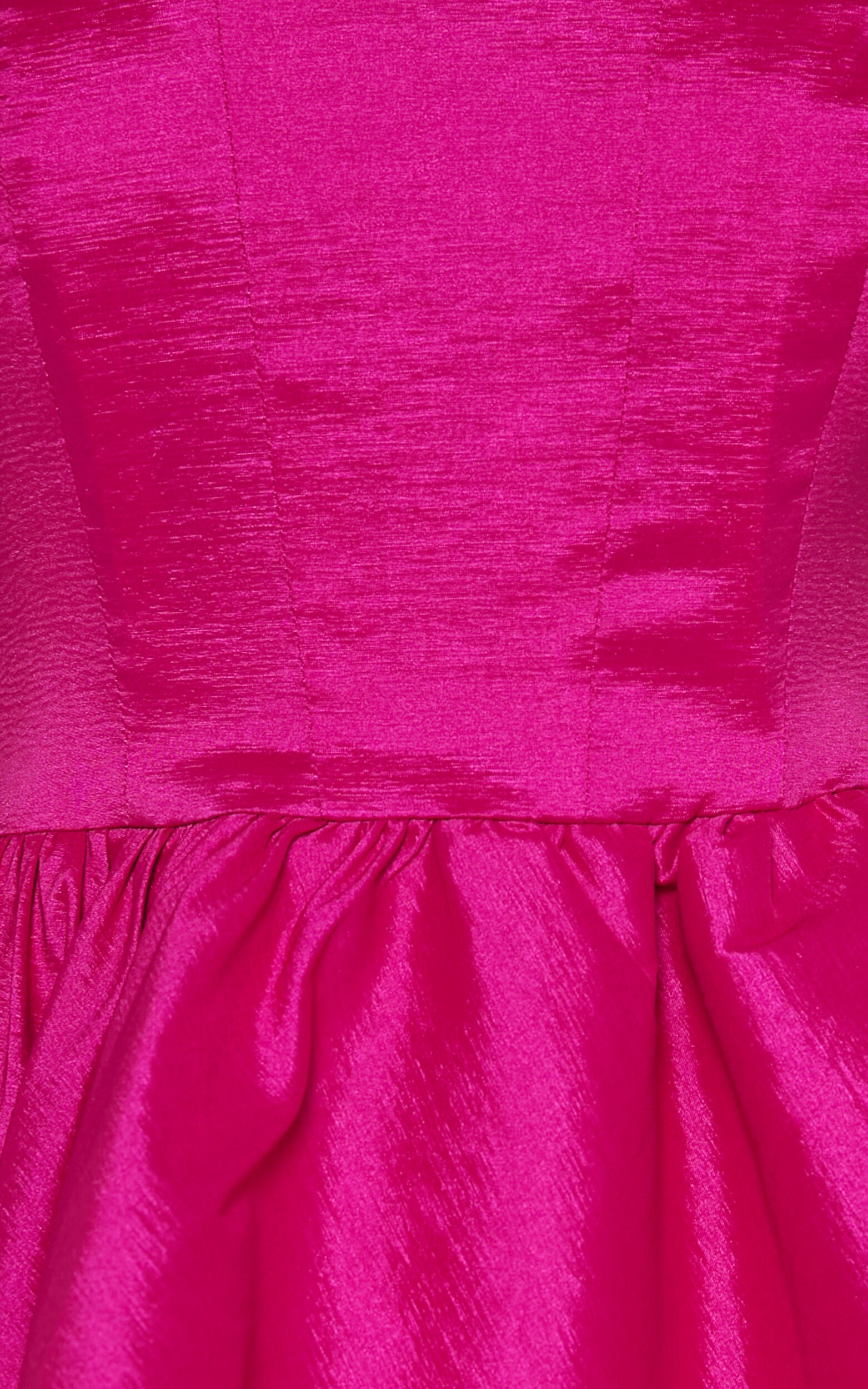 Jayde Mini Dress - Strapless Sweetheart Fit And Flare Dress in Magenta