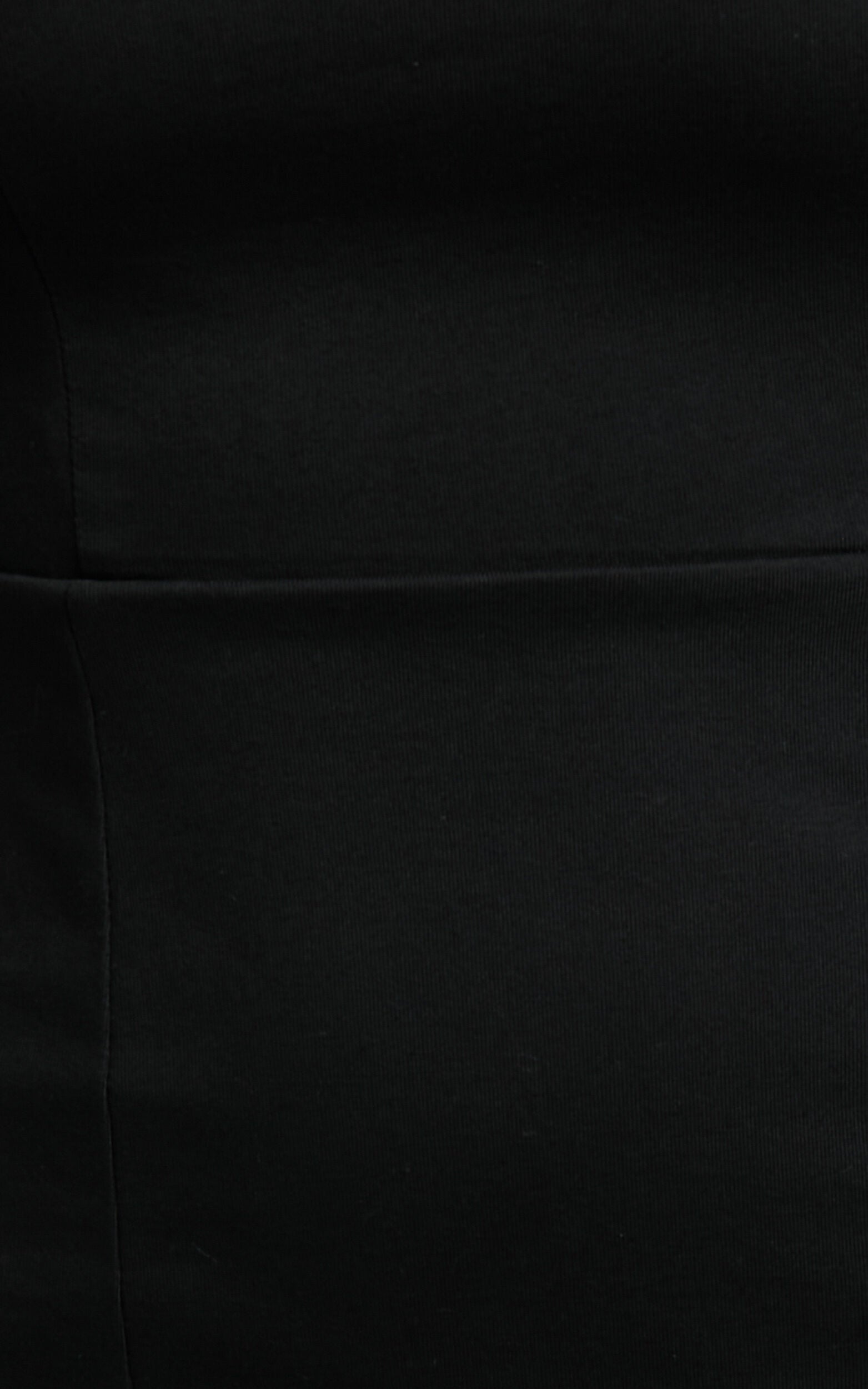 Hughes Mini Dress - Square Neck Dress in Black