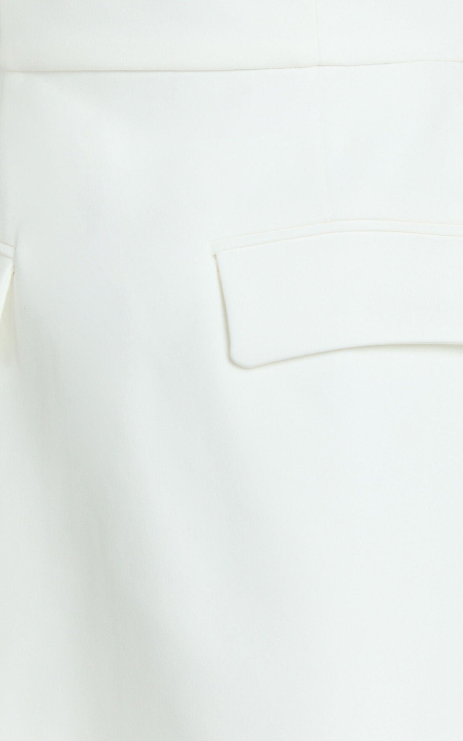 Garrett Mini Dress - Square Neck Fit And Flare Dress in White