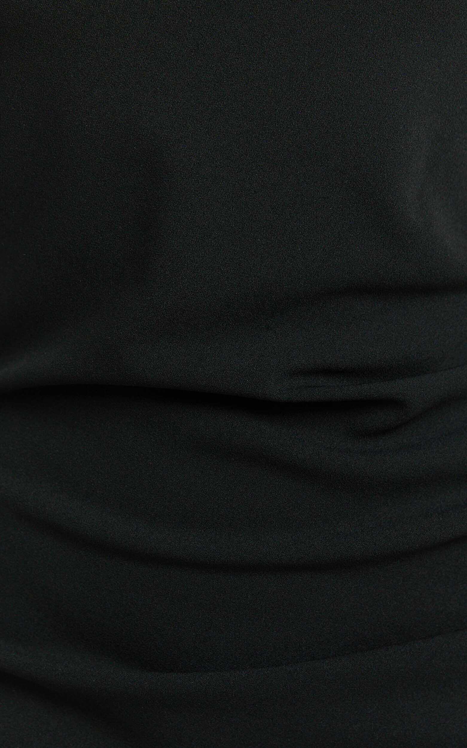 Monette Mini Dress - One Shoulder Dress in Black