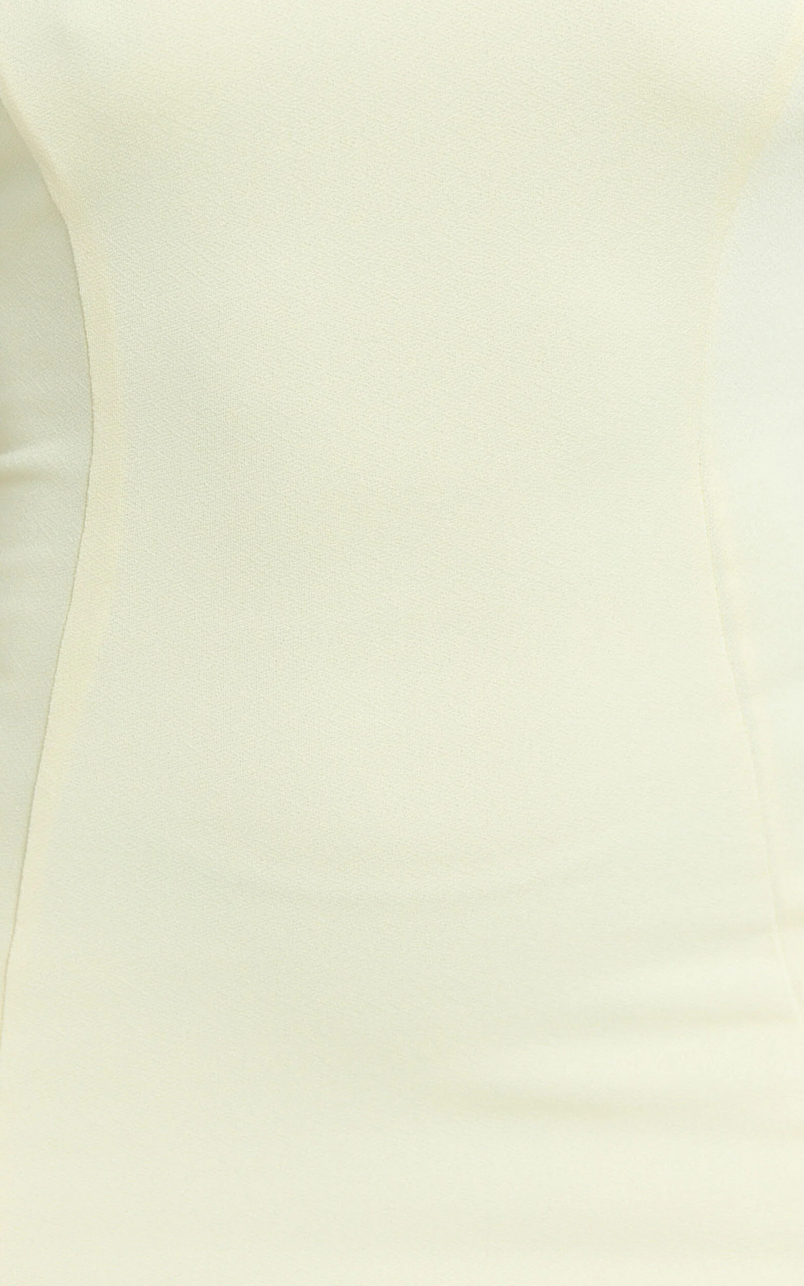 Sophie Mini Dress - Tie Neck Strapless Bodycon Dress in Lemon