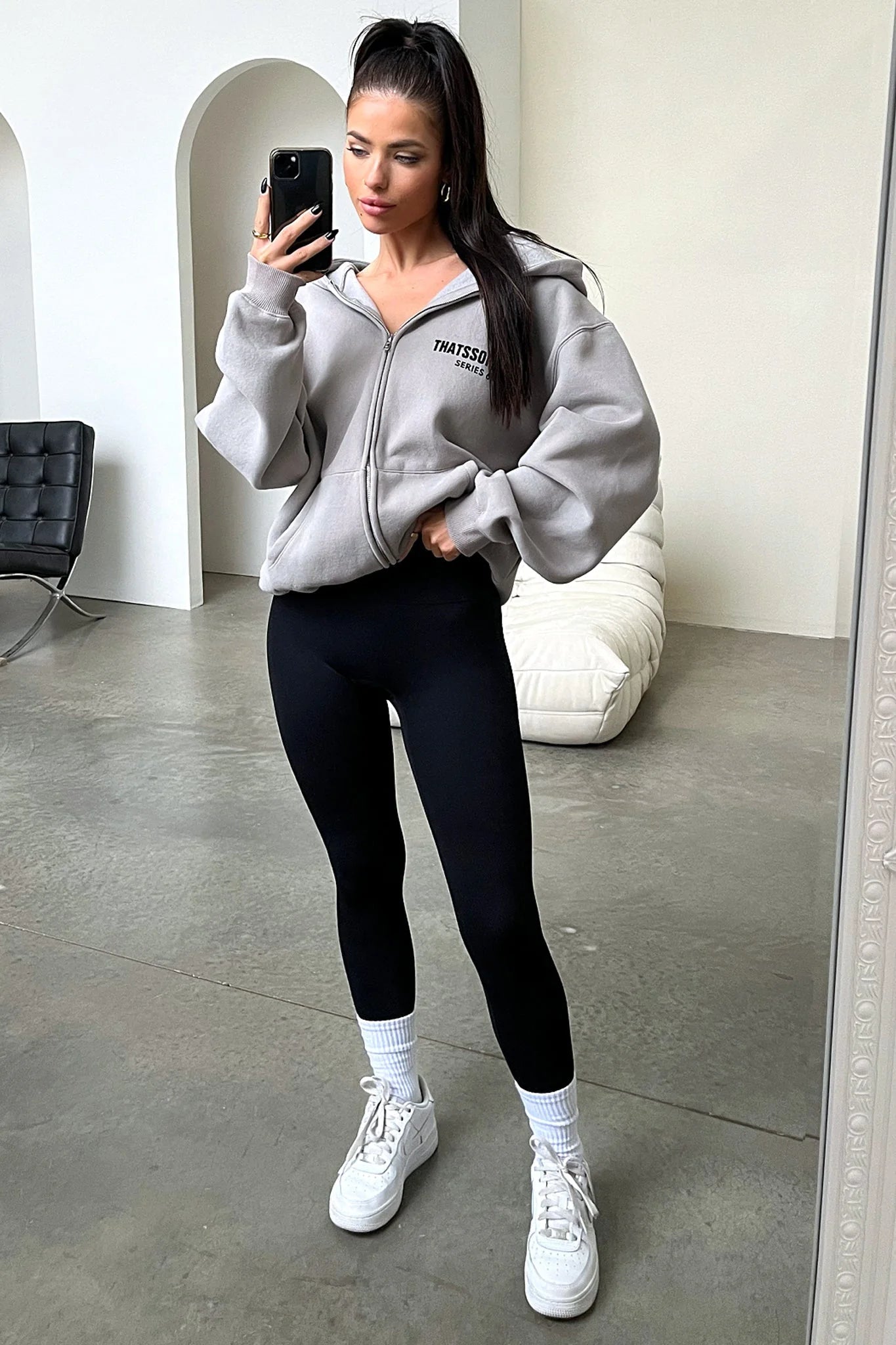 Series 6 Zip Up Hoodie - Grey