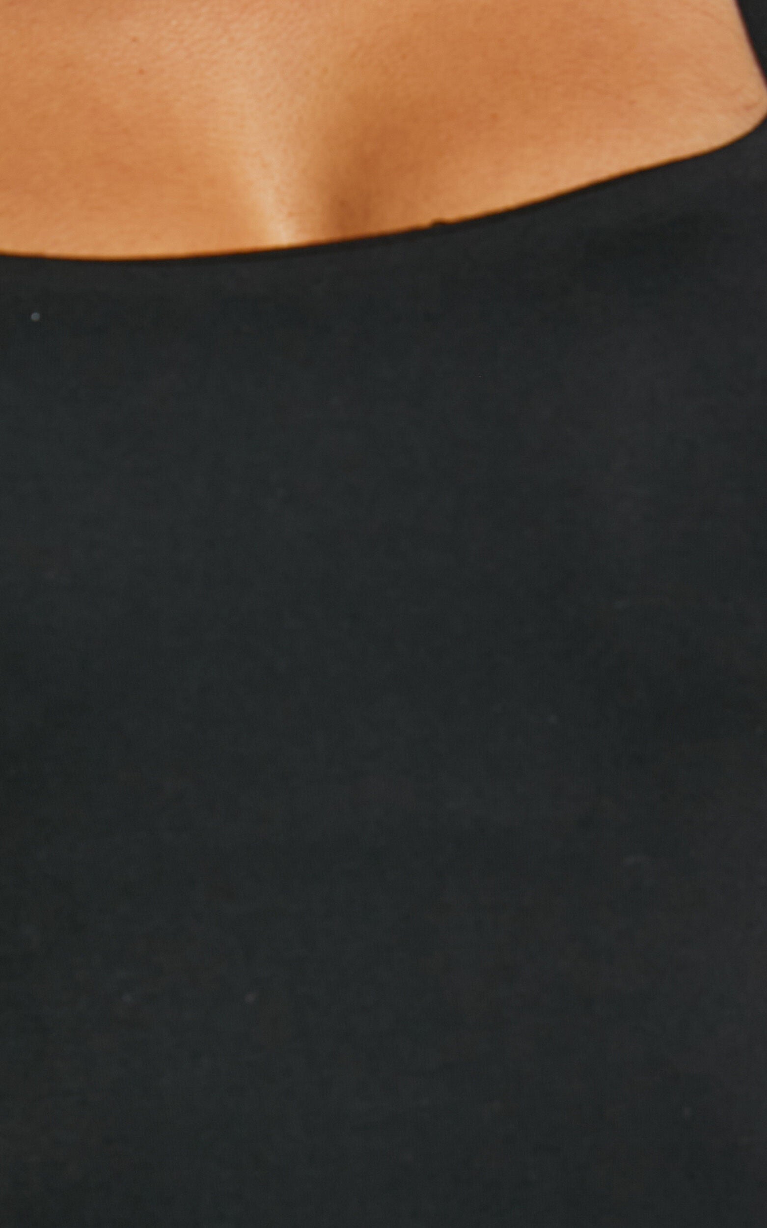 Off My Back Bodysuit - Square Neck Bodysuit in Black