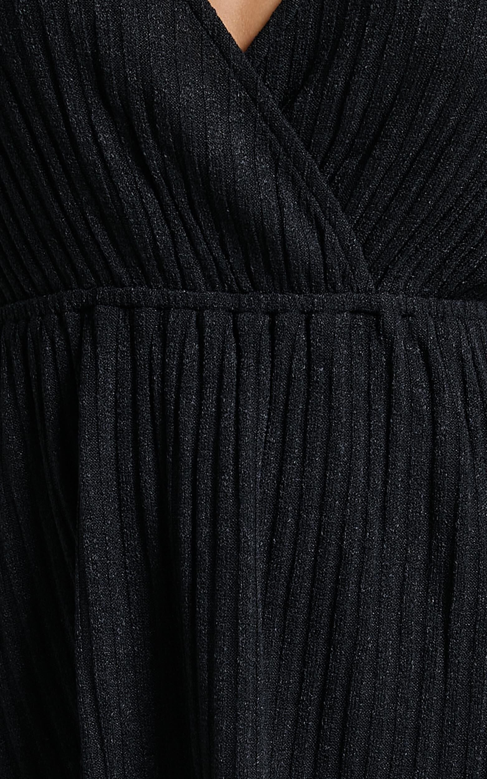 The Next Step Mini Dress - Long Sleeve Dress in Black