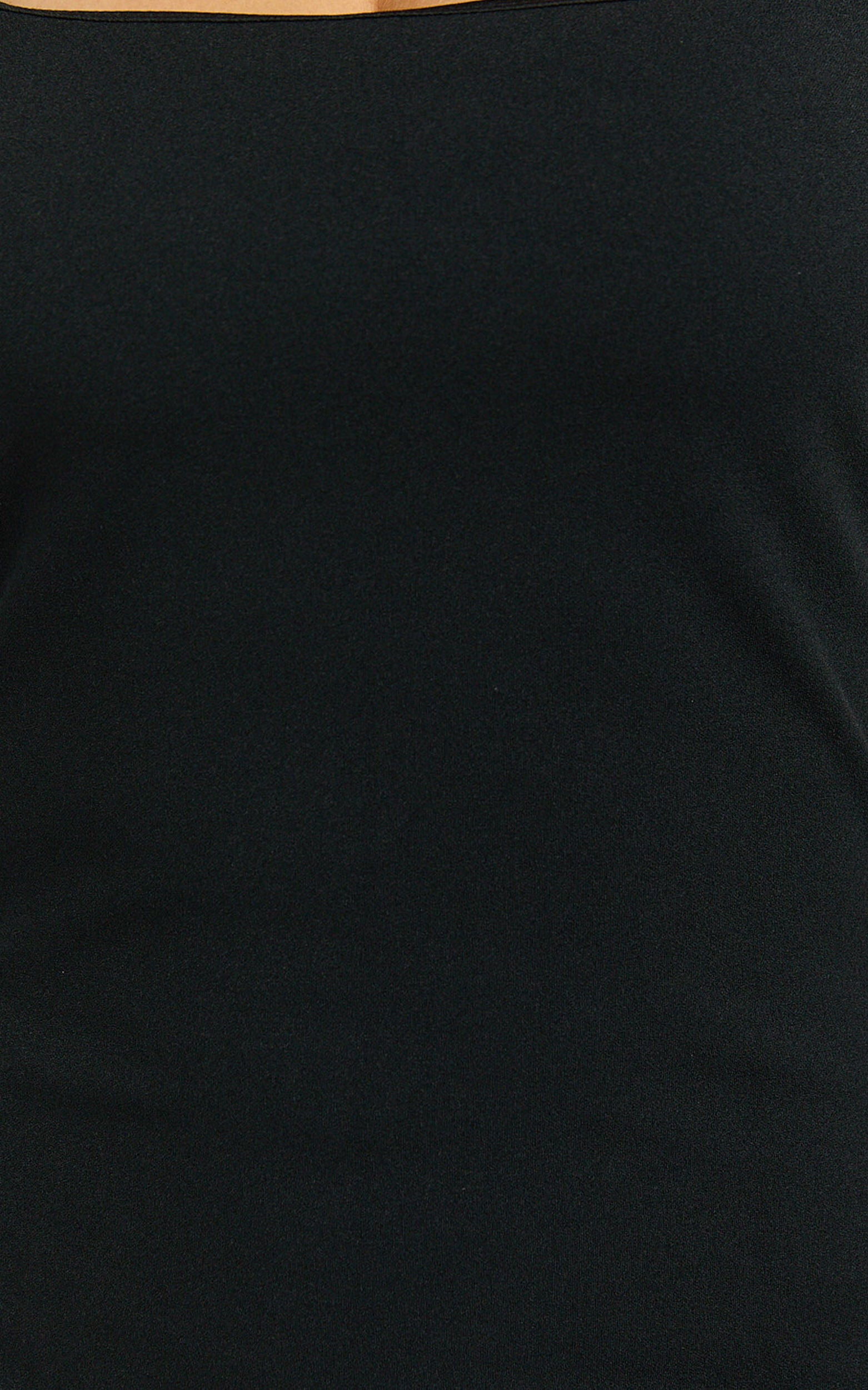 Lani Mini Dress - Square Neck Jersey Bodycon Dress in Black