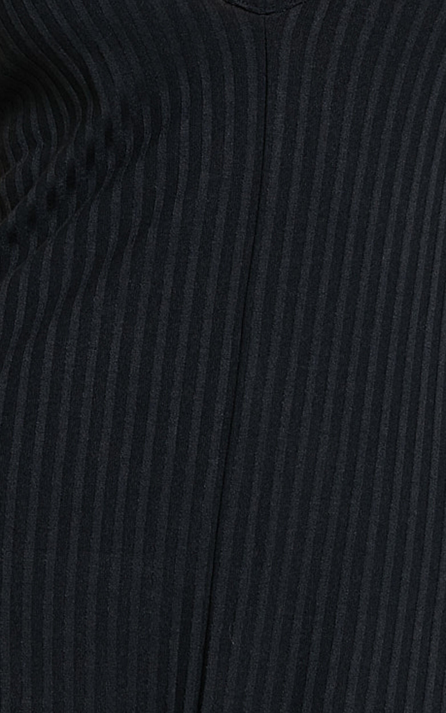 Jacky Maxi Dress - Strappy Plunge Cross Back Tie A Line Dress in Black