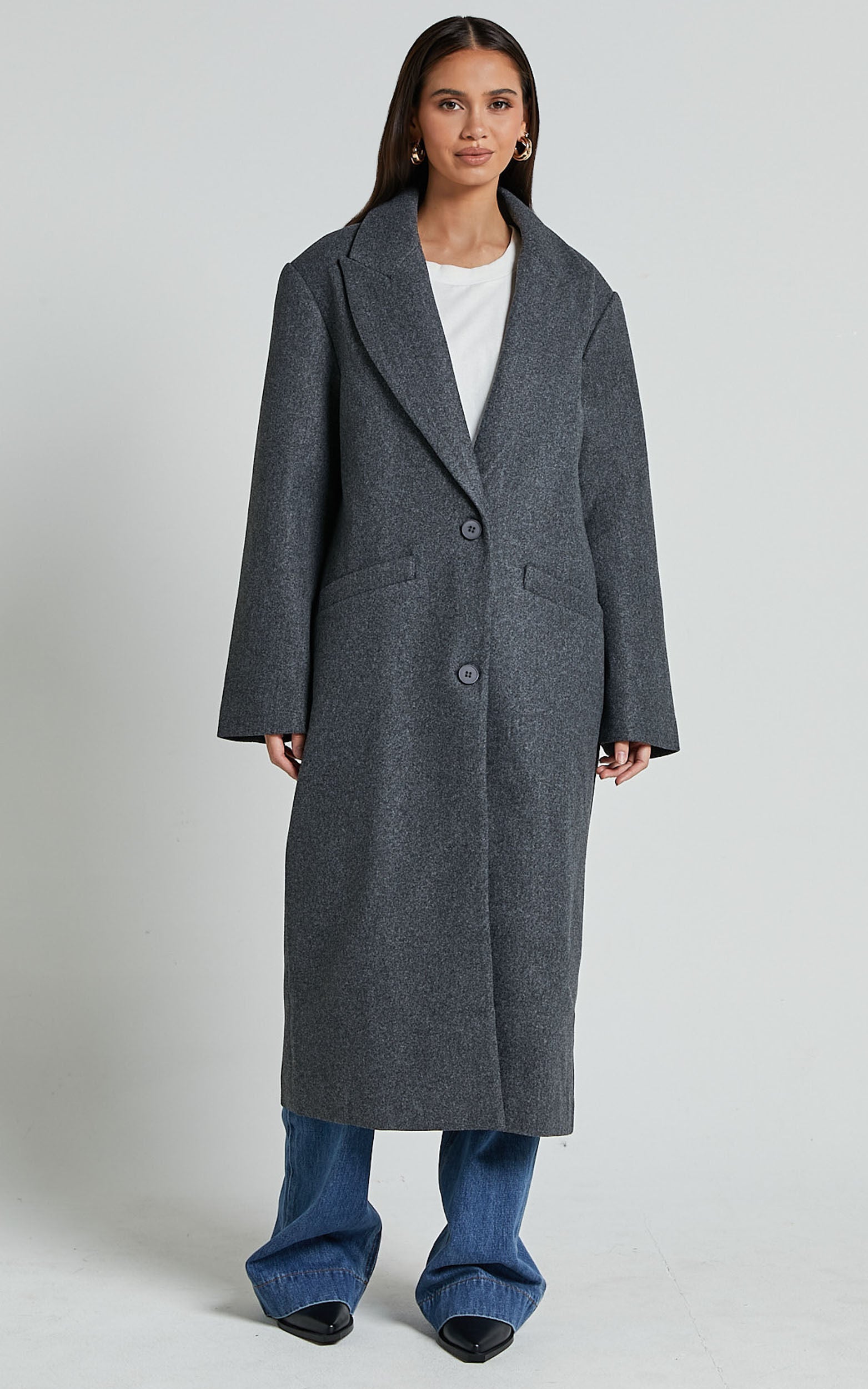 Lioness - Olsen Coat in Grey Marle