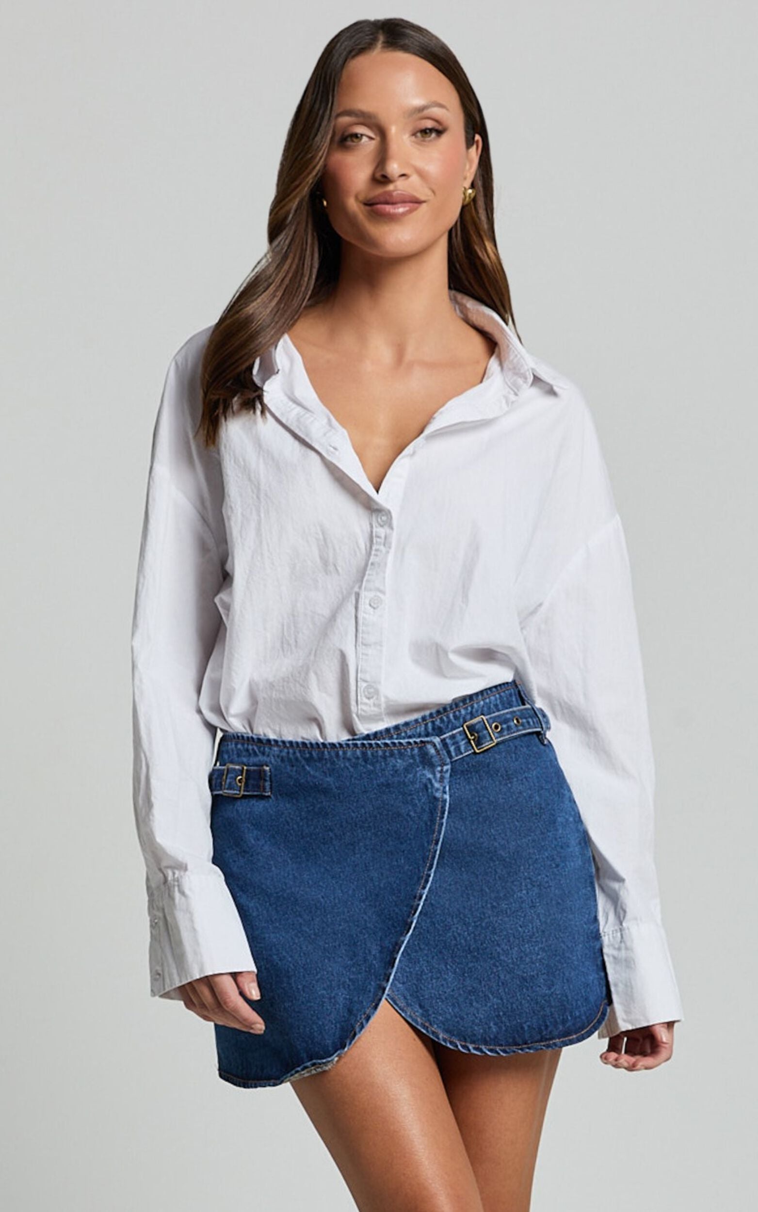 Lioness - Anja Mini Skirt in Dark Denim