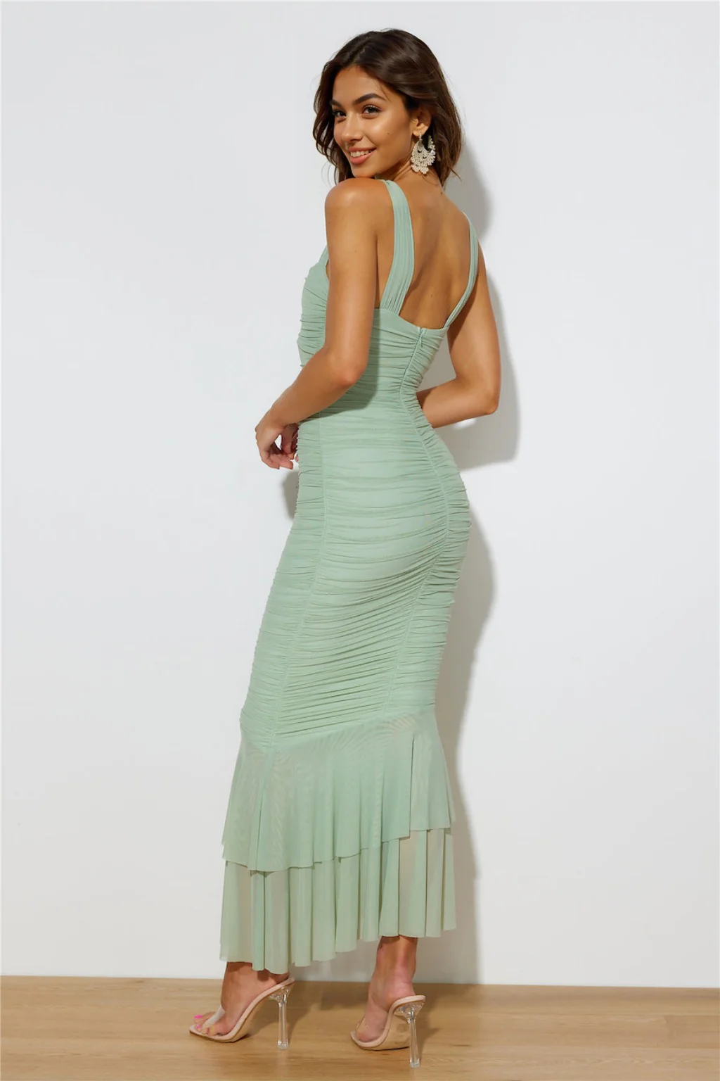 Party Pal Midi Dress Pistachio