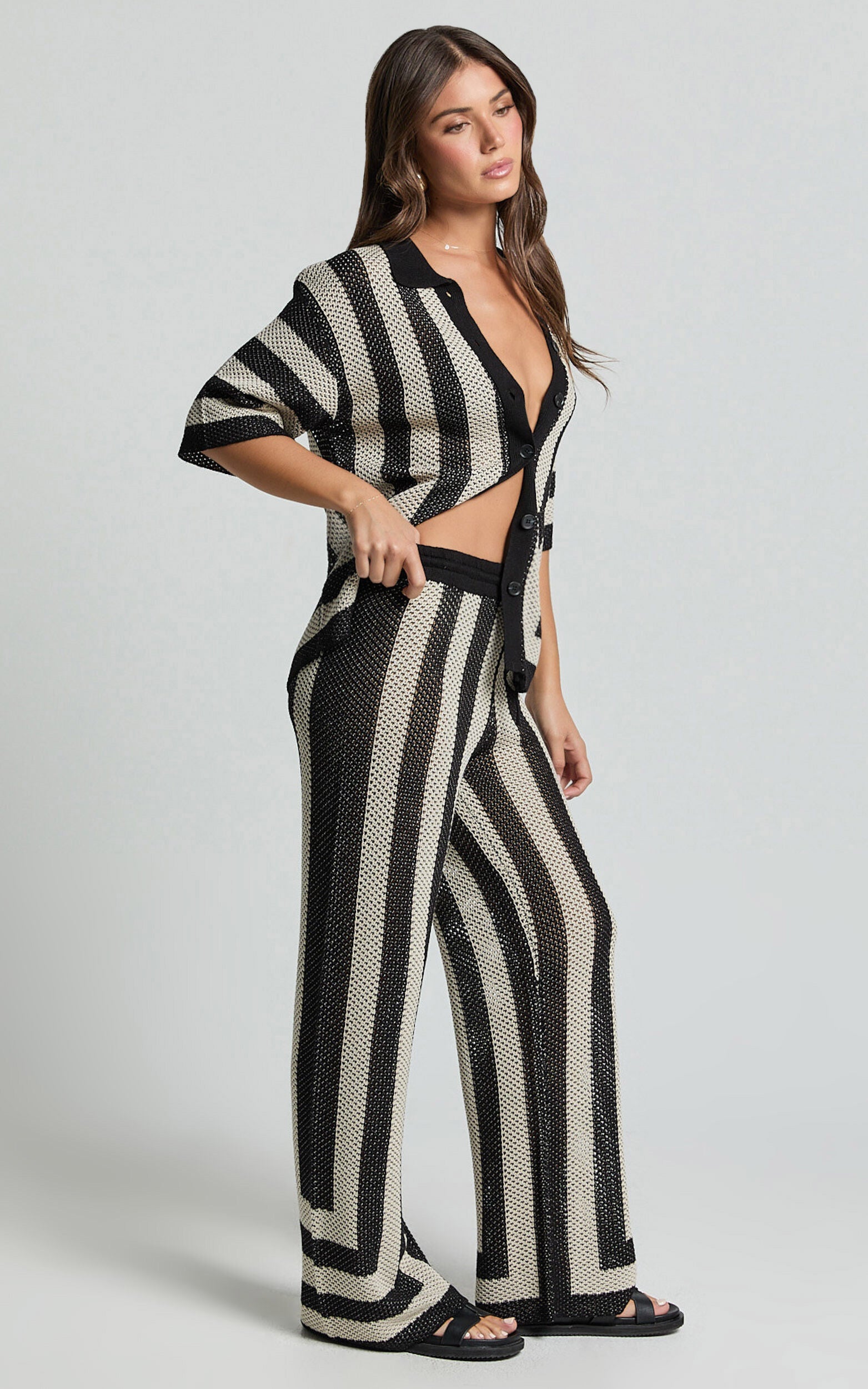 Seven Wonders -  Ziggy Pant in Black/Sand