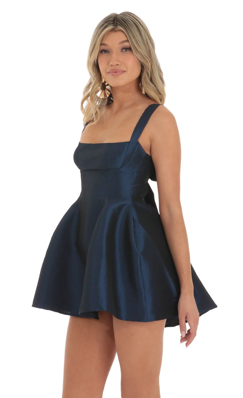 Fit and Flare Dress in Navy