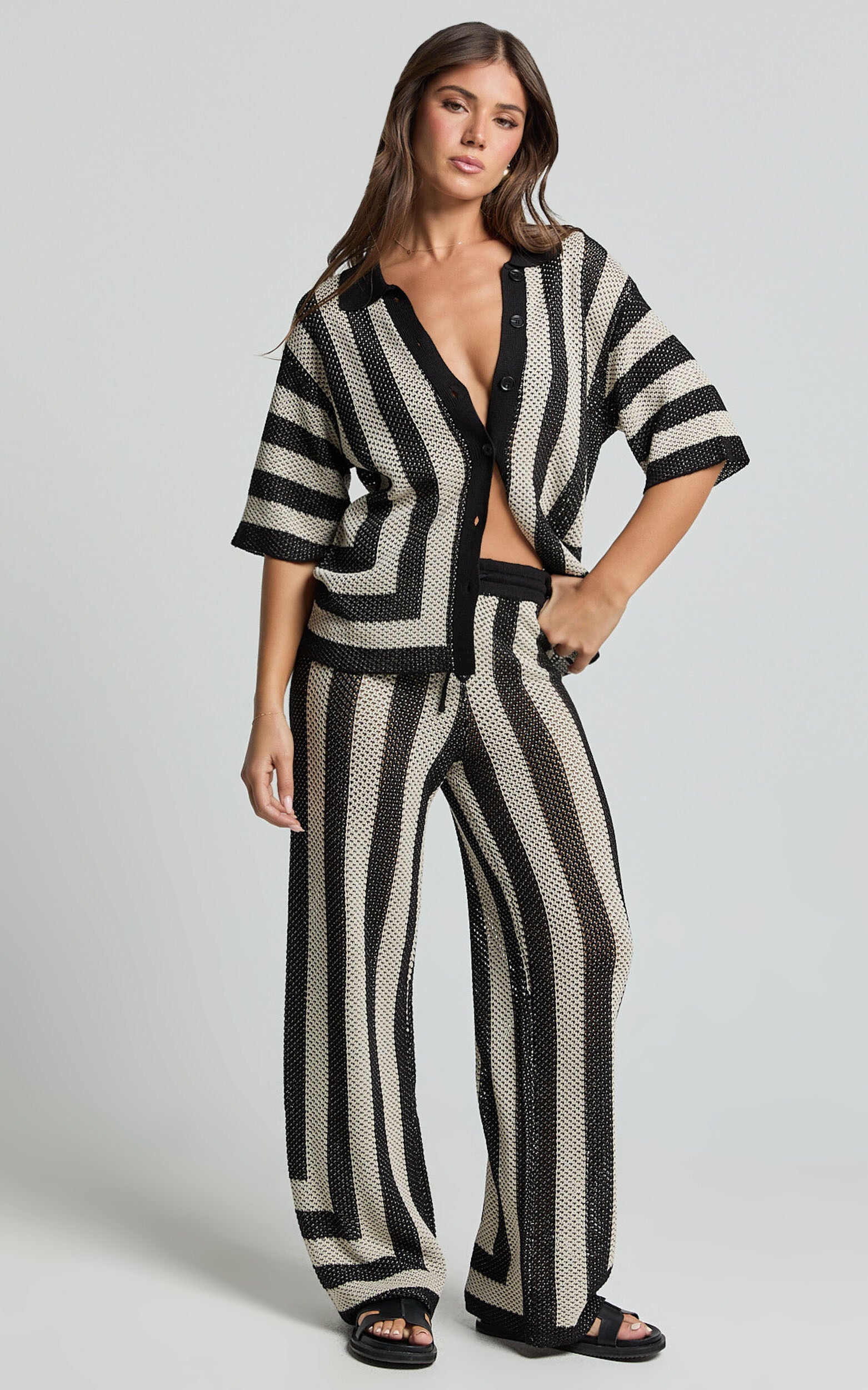 Seven Wonders -  Ziggy Pant in Black/Sand