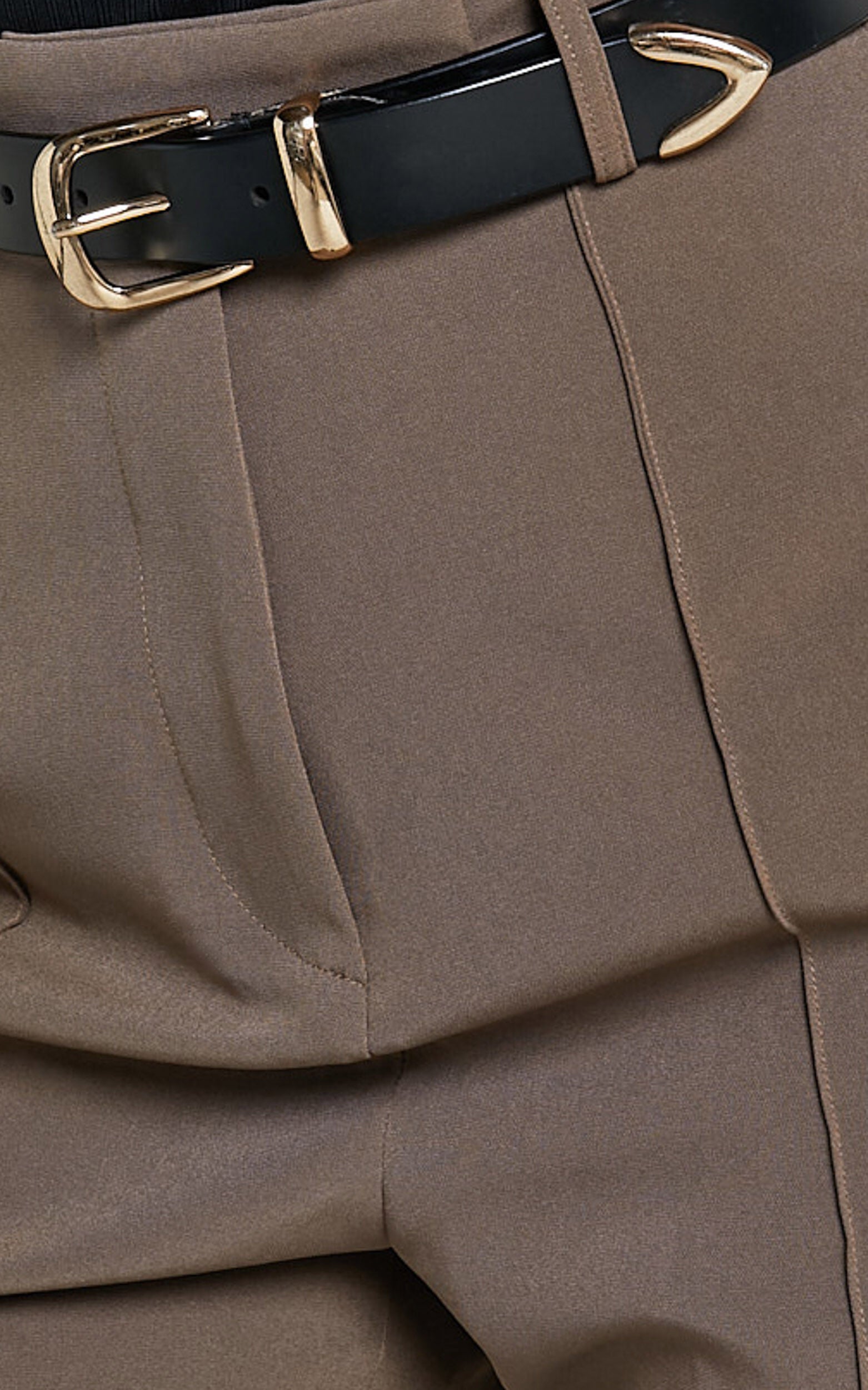 Rogers Pants - High Waisted Pants in Mocha