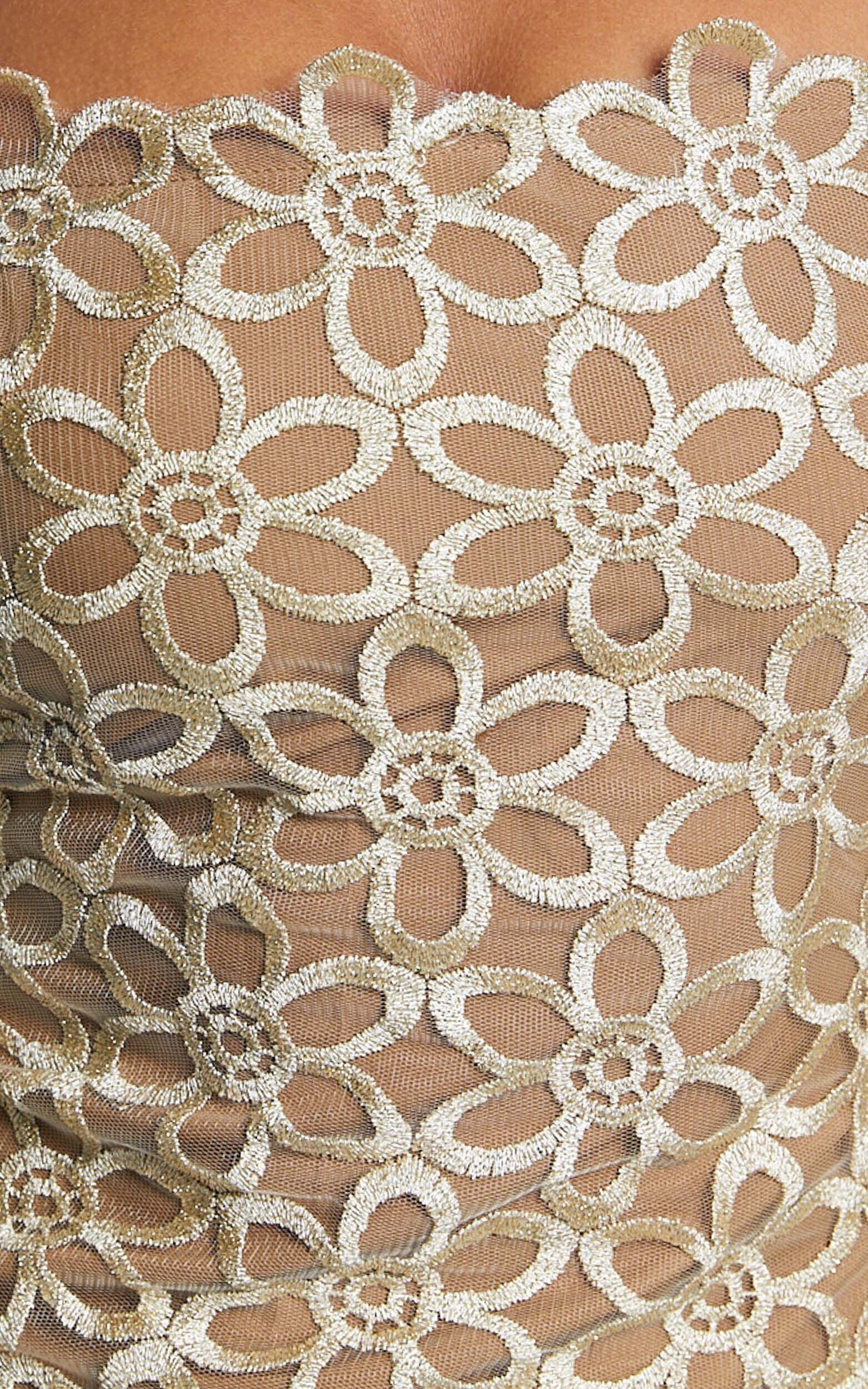 Ruth Midi Dress - Strappy Straight Neck Slip Dress in Natural