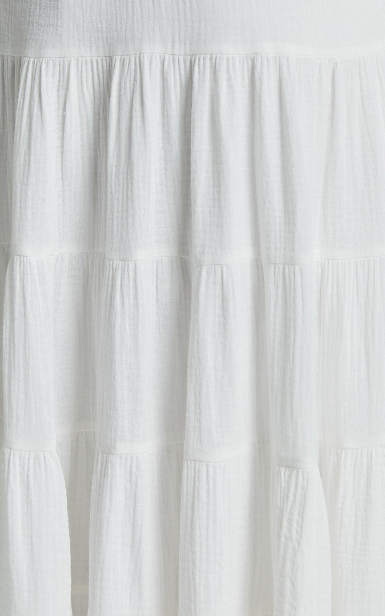 Jodilou Midi Dress - Halter Tiered Dress in White