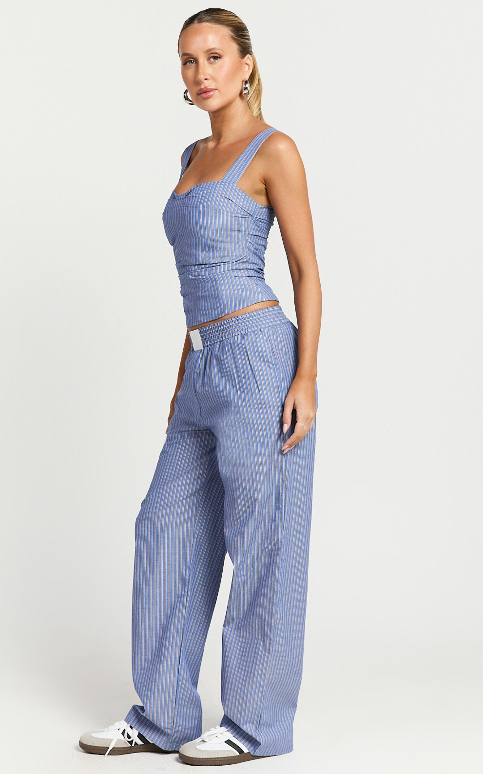 Lioness - Cobain Corset in Navy Stripe