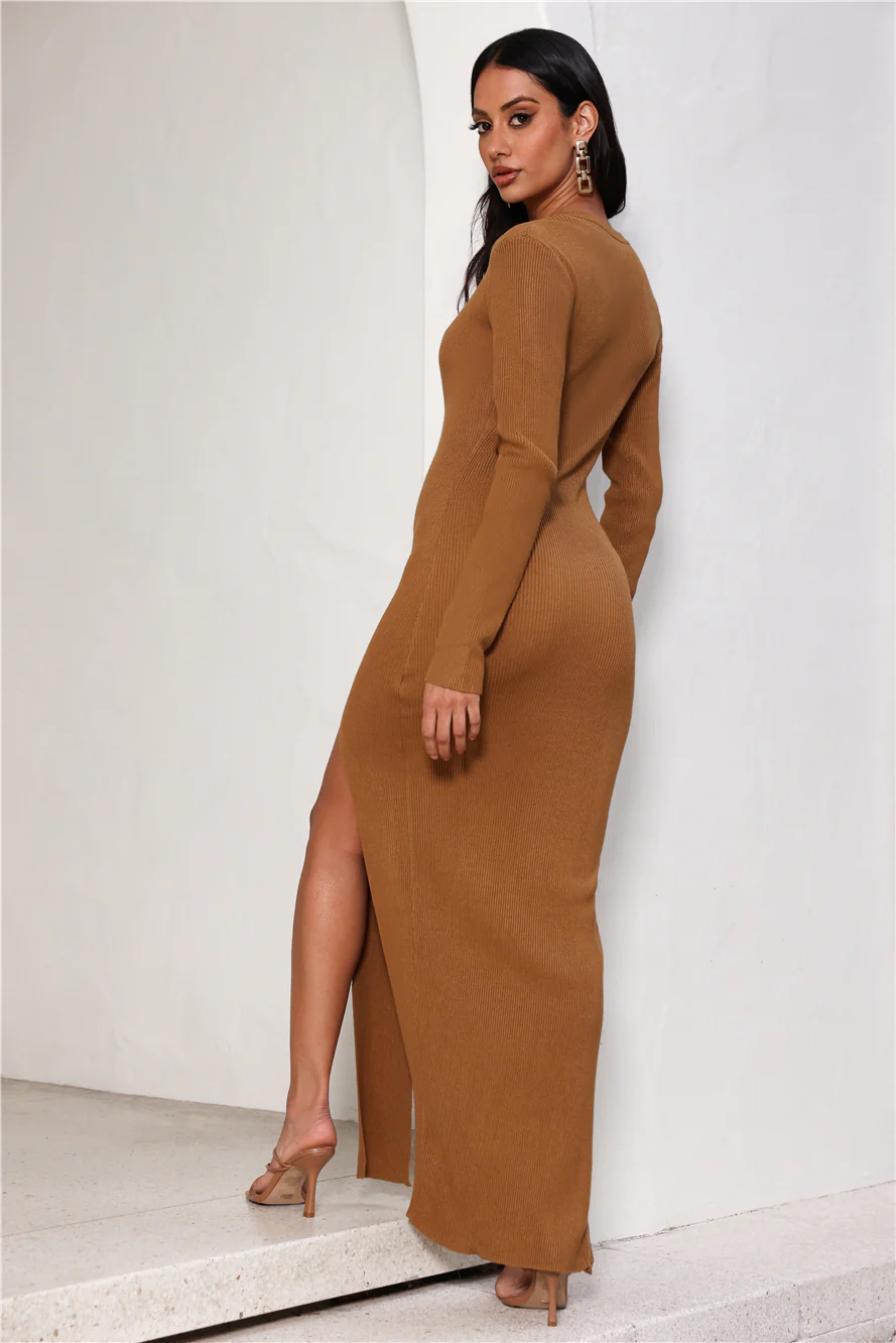 Opulence Maxi Dress Camel