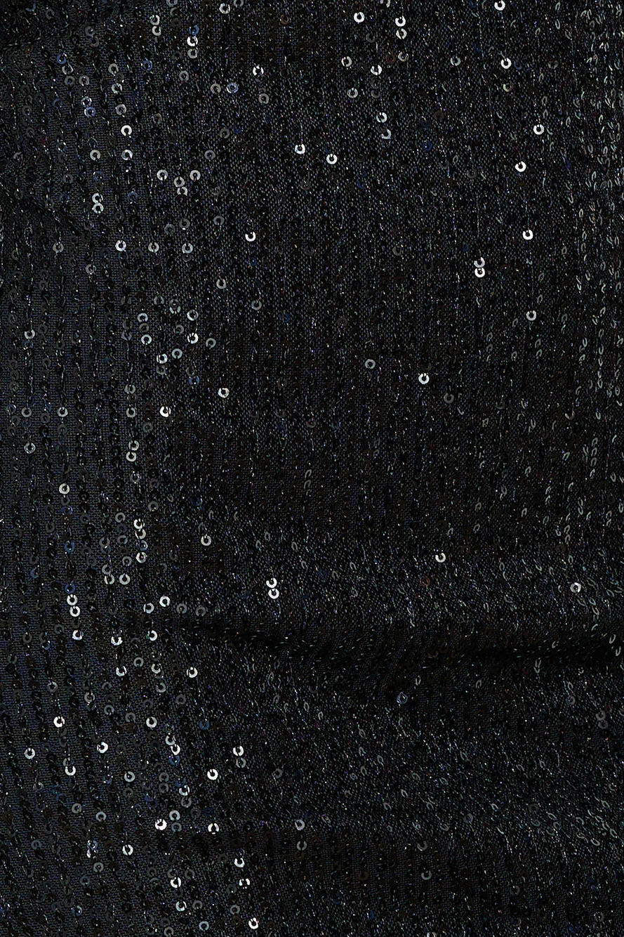 Mystical Sights Sequin Dress Black