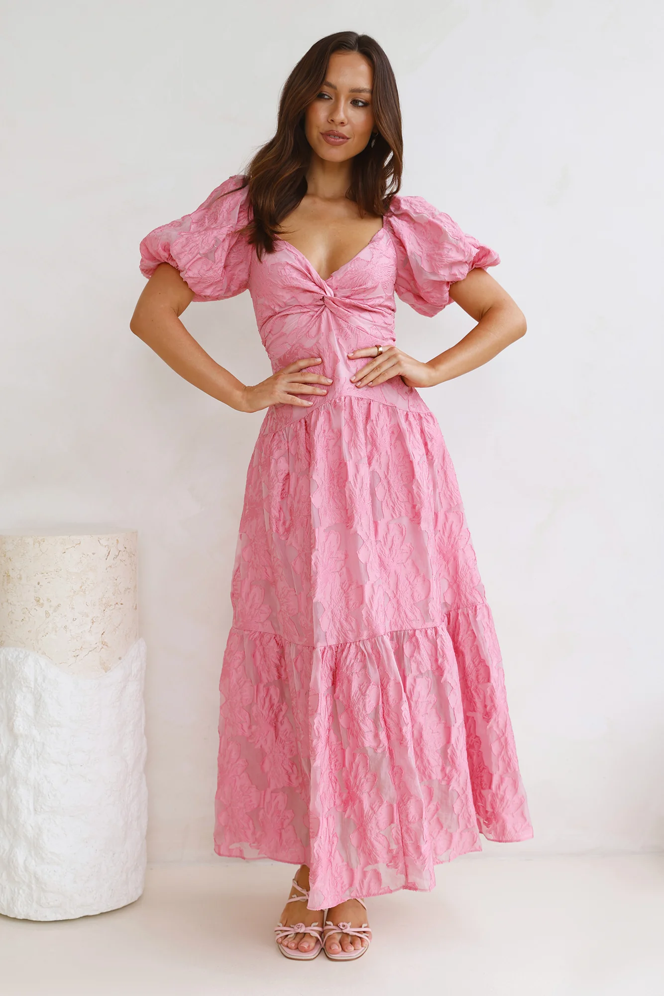 Night To Shine Maxi Dress Pink