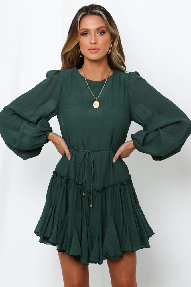 Once In A Blue Moon Dress Green