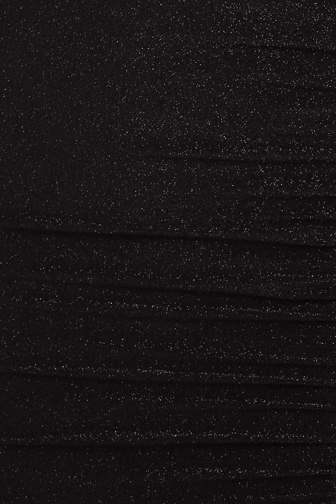 Out After Dark Maxi Dress Metallic Black