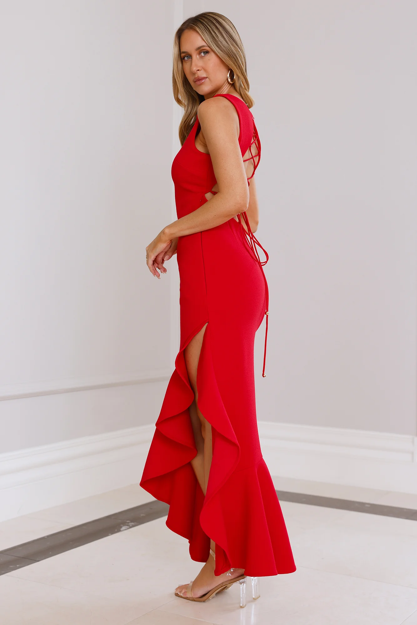 Party City Maxi Dress Red