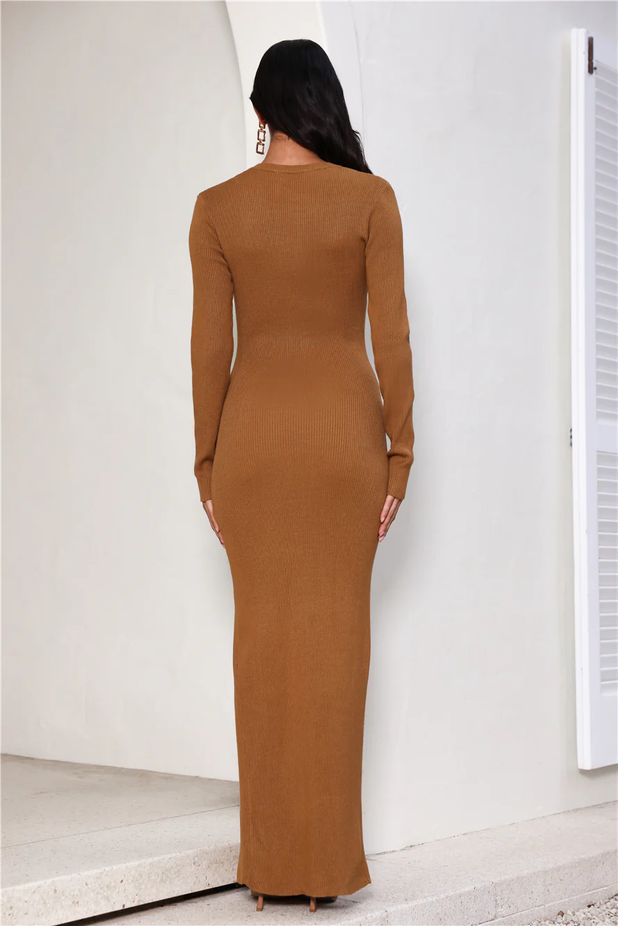 Opulence Maxi Dress Camel