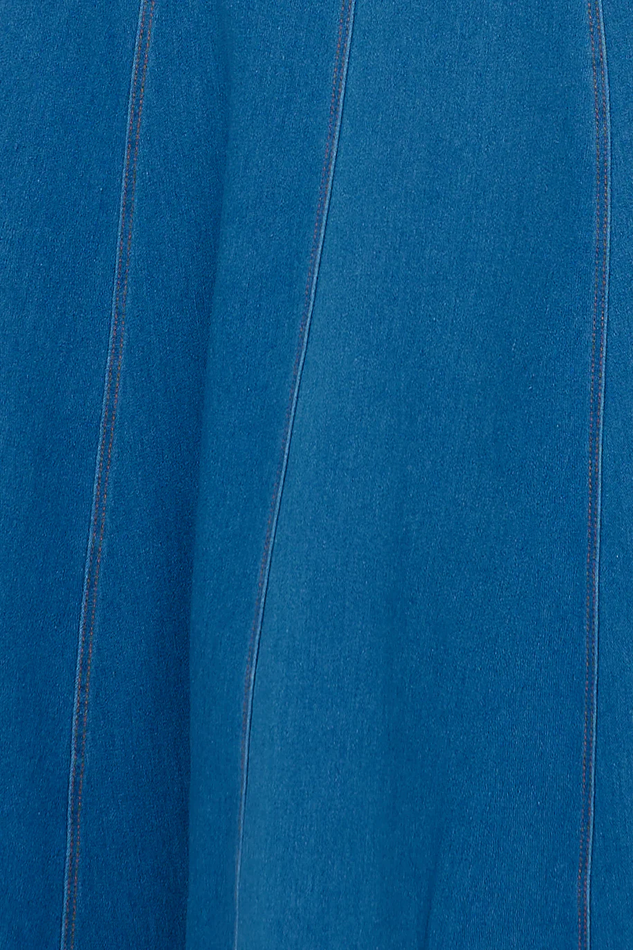 One Step Ahead Midi Dress Denim