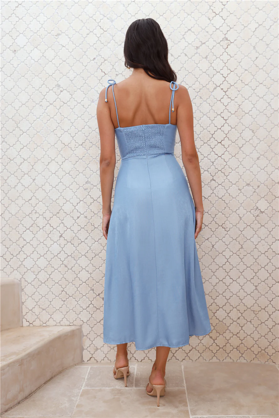 On Days Like These Midi Dress Denim