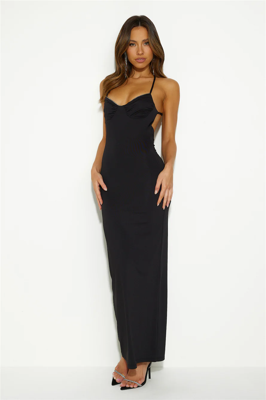Out of the Ordinary Maxi Dress Black