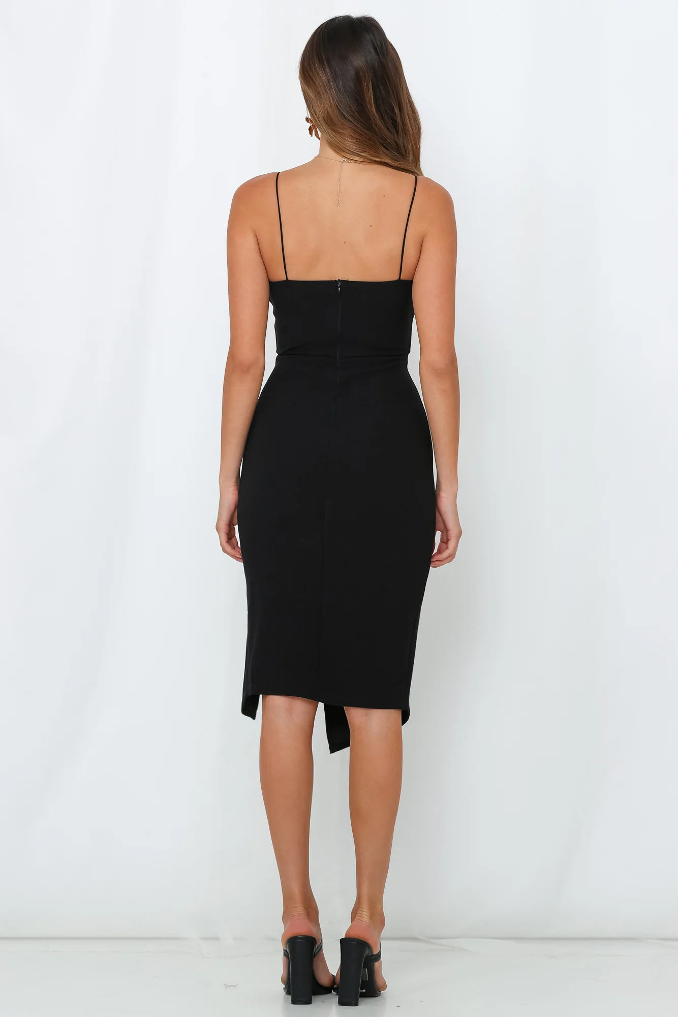 Outta Cash Midi Dress Black