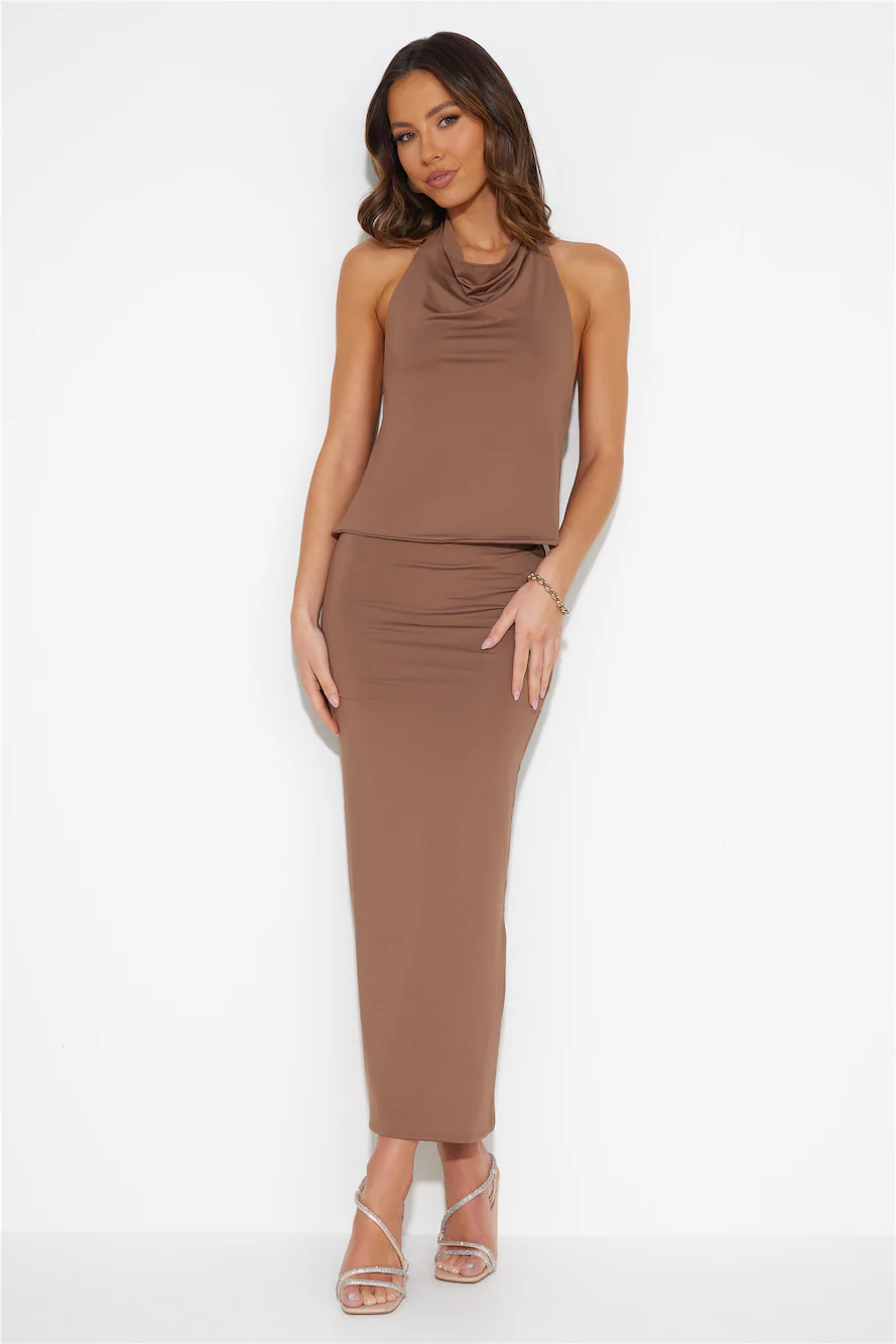 My Style Midi Skirt Brown