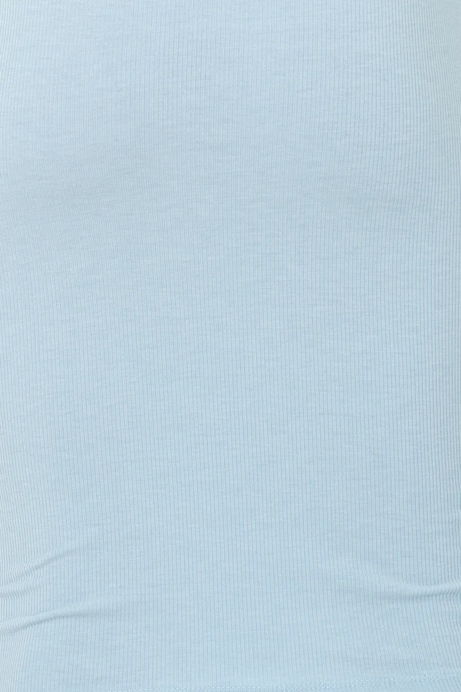 Over The Border Knit Midi Dress Blue