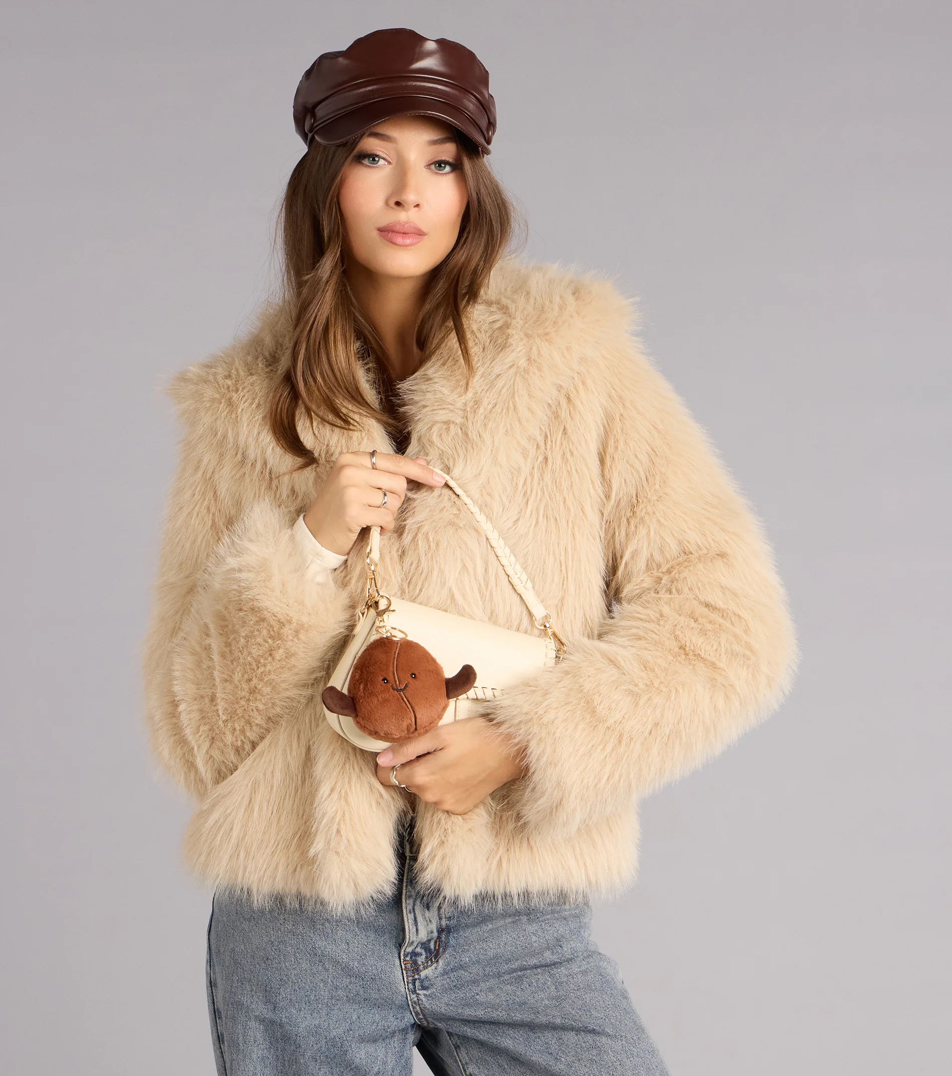 Brew Buddy Plush Coffee Bean Keychain