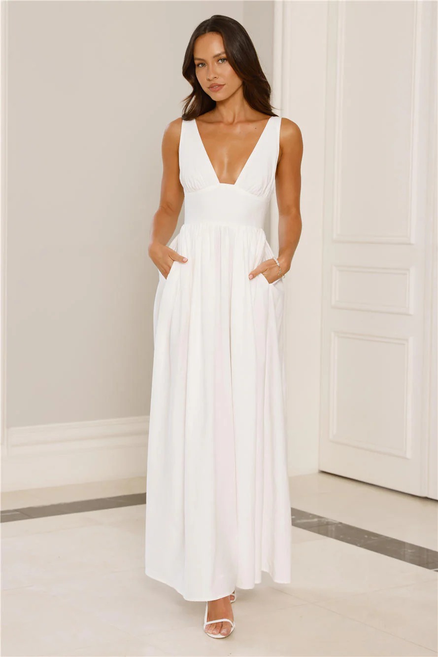 Enchanted Ever After Maxi Dress White