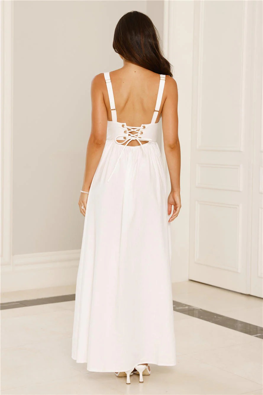 Enchanted Ever After Maxi Dress White