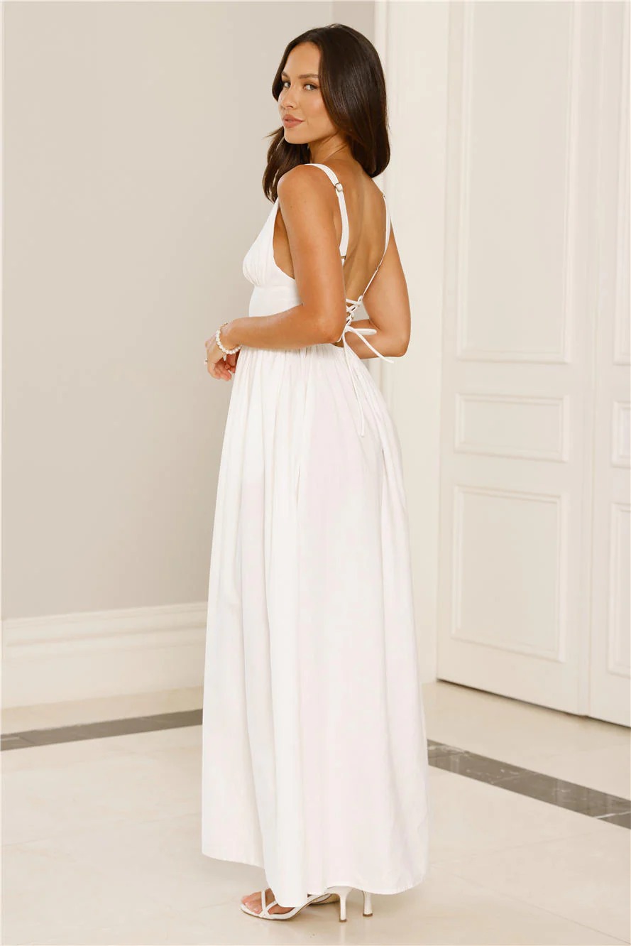 Enchanted Ever After Maxi Dress White
