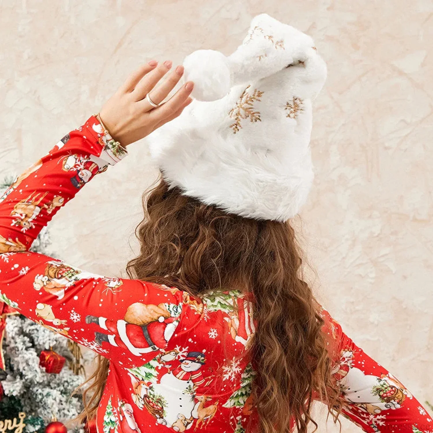 Sequins Snowflake Santa Claus Christmas Party Cosplay Hat