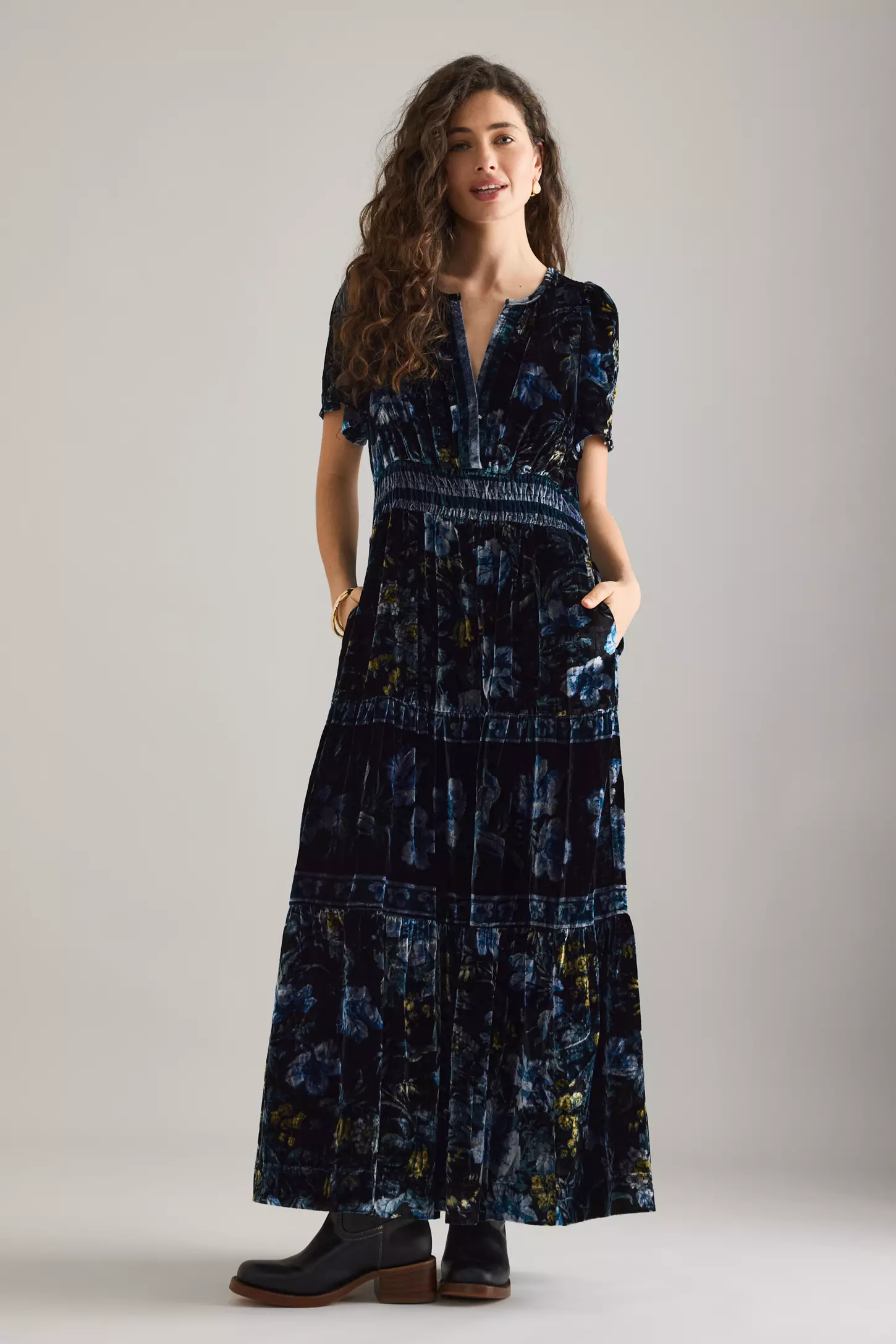 The Somerset Velvet Maxi Dress