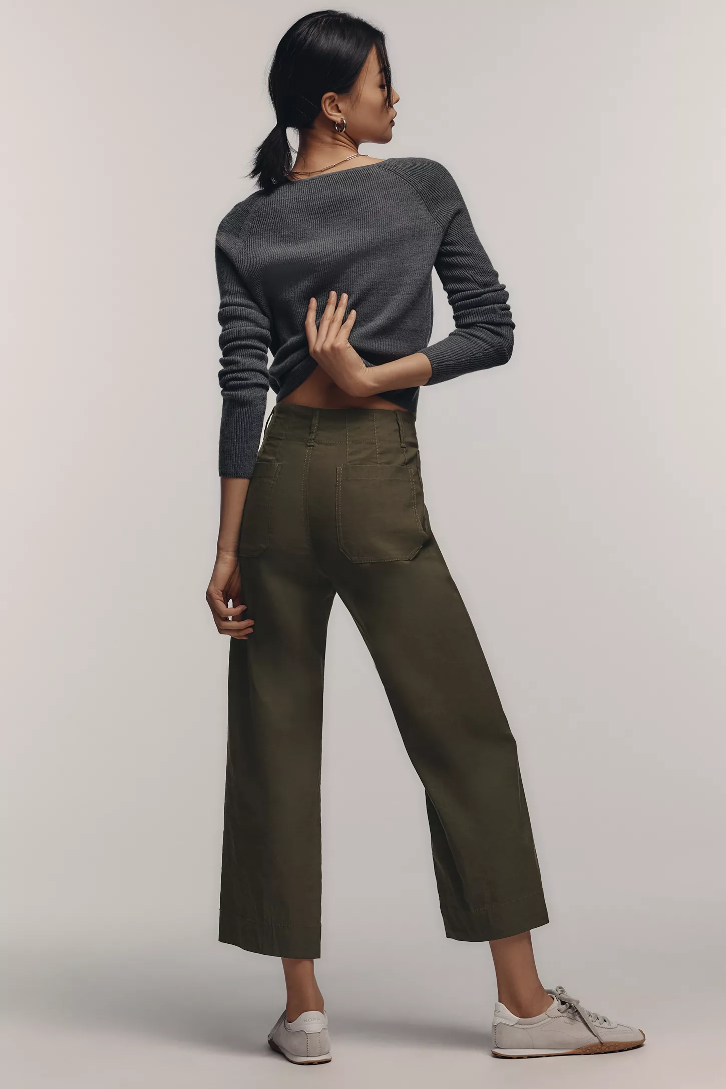 The Colette Magic Fabric Crop Wide-Leg Pants