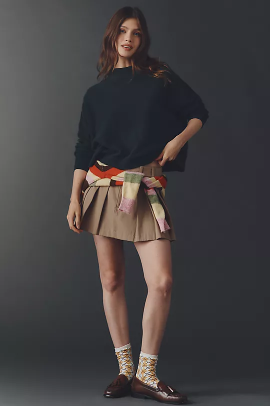 The Alani Cashmere Mock-Neck Sweater